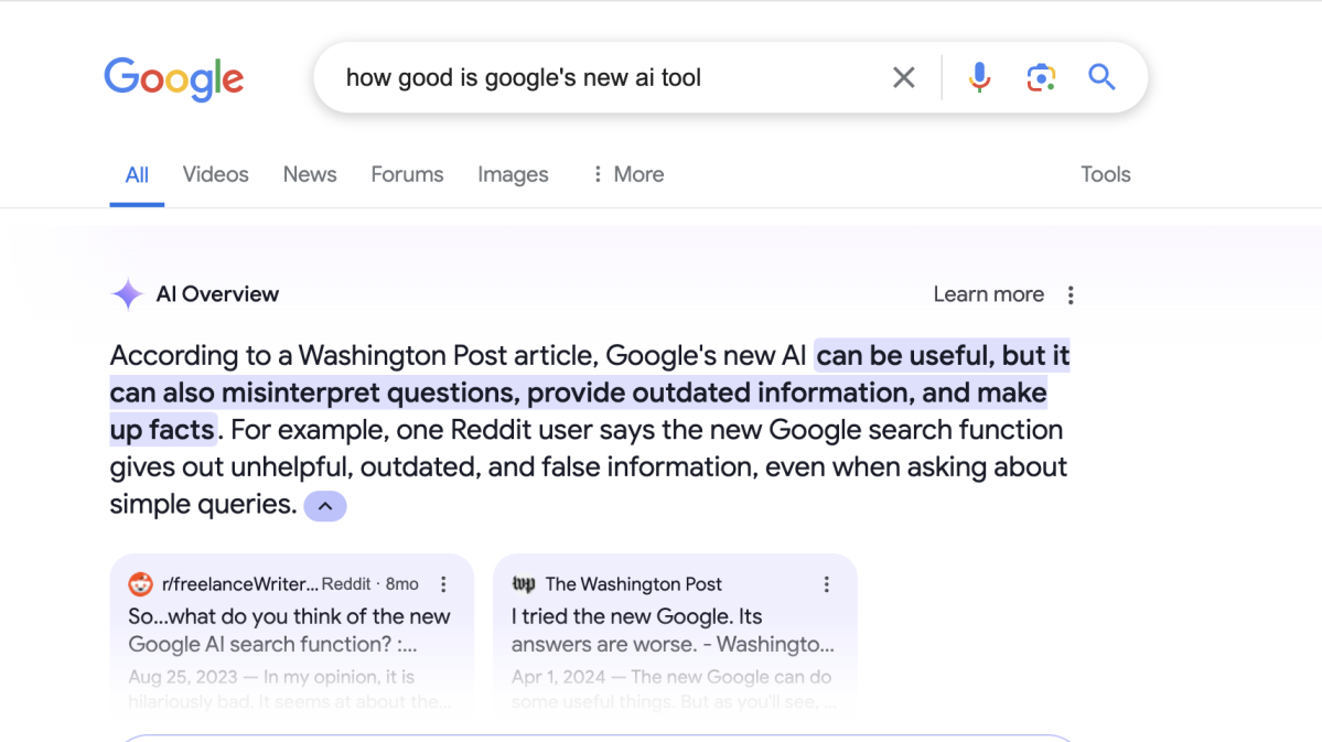 ¿Qué pasa con el nuevo resumen de IA de Google en los resultados de búsqueda?